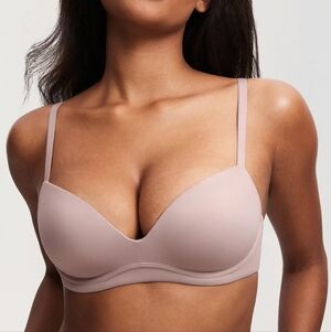 Dobreva Everyday Wireless Pushup Demi Bra Taupe Lilac 34c